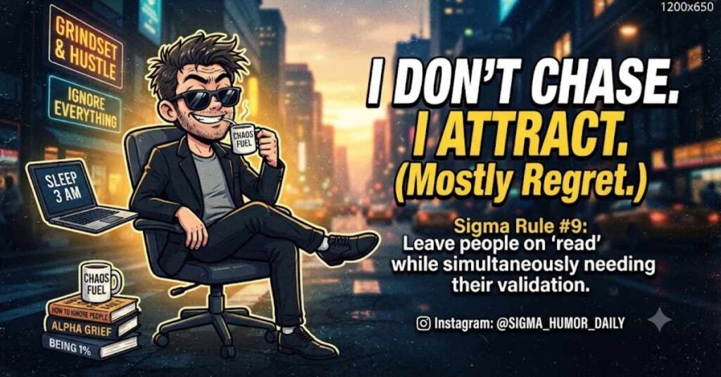 Funny Sigma Male Quotes for Instagram