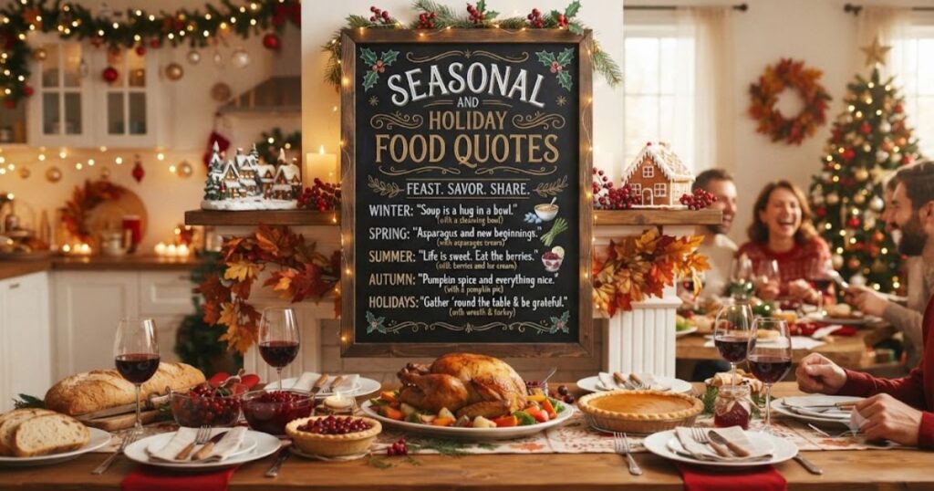 Seasonal and Holiday Food Quotes