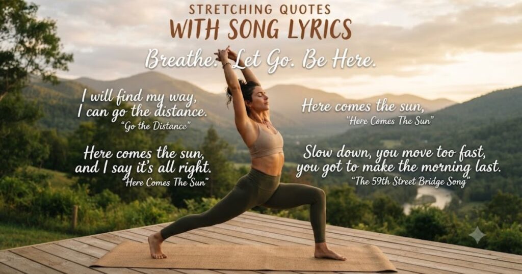 Stretching Quotes with Song Lyrics