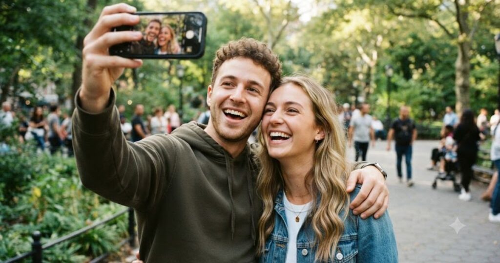 Brother and Sister Selfies