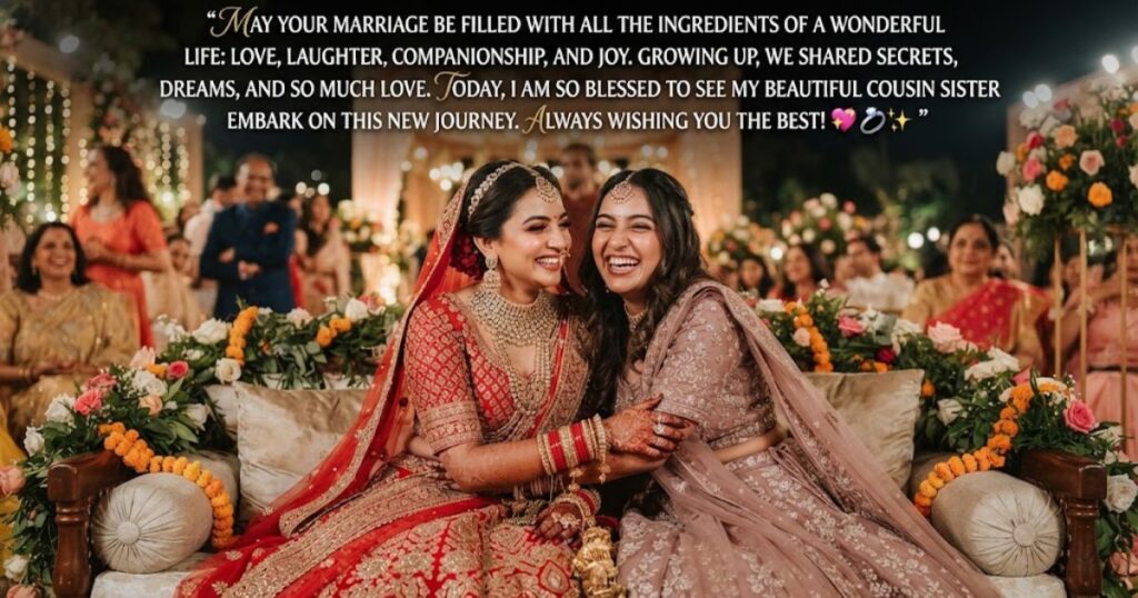 Cousin Sister Wedding Quotes for Instagram