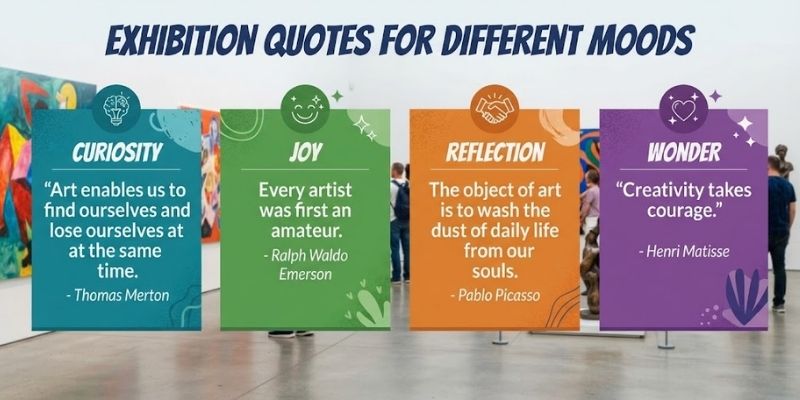 Exhibition Quotes for Different Moods