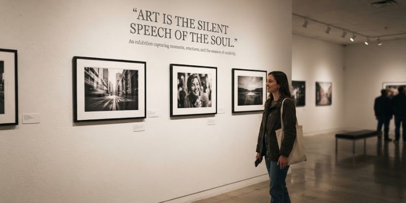 Exhibition Quotes for Photos With Artwork