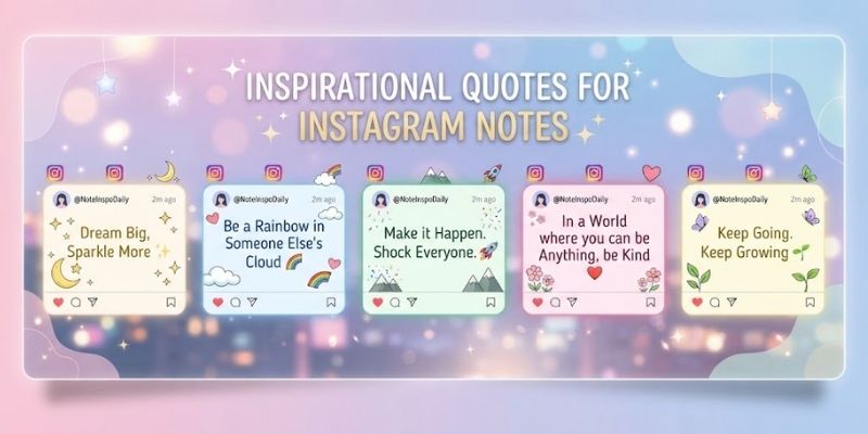Inspirational Quotes for Instagram Notes
