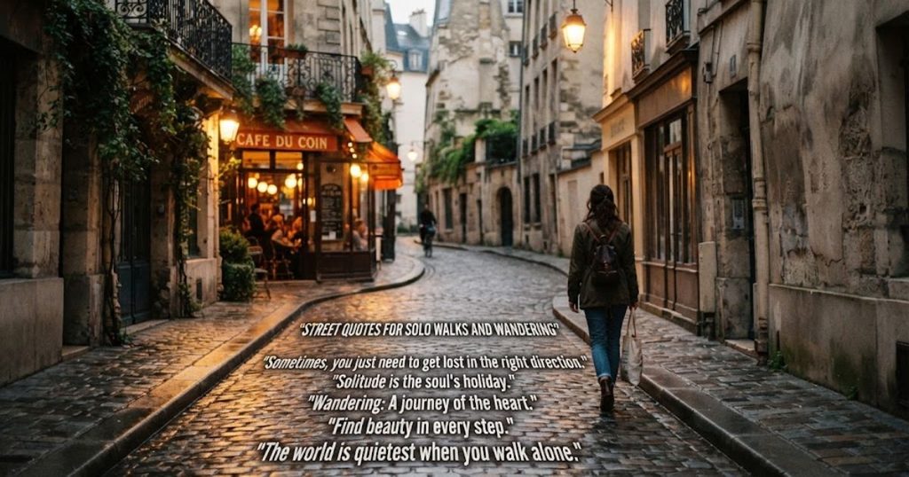 Street Quotes for Solo Walks and Wandering