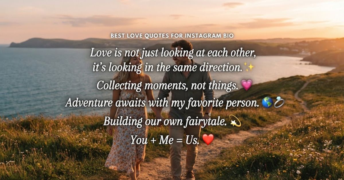Best love quotes for instagram bio