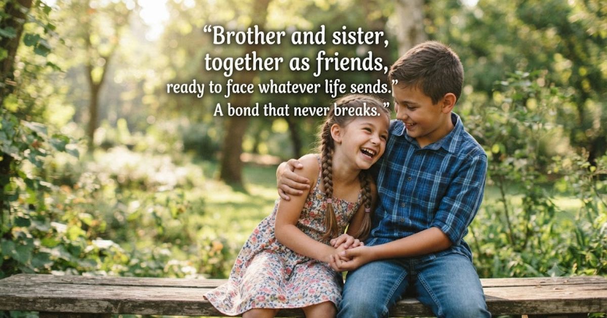 Brother and sister quotes in english for instagram