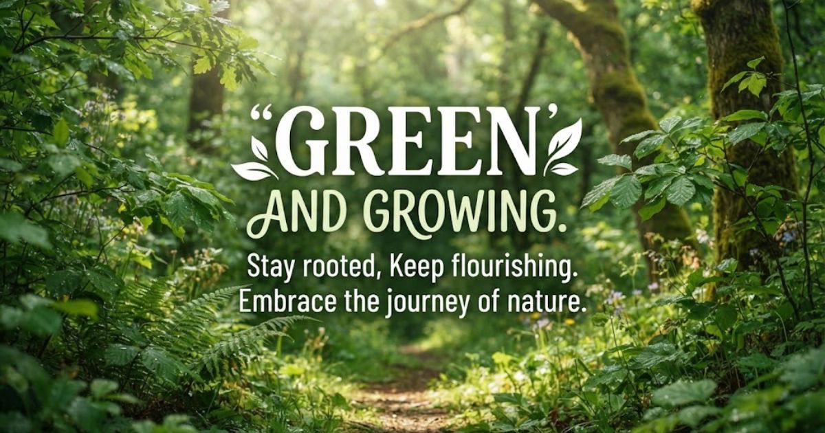 Green colour quotes for instagram